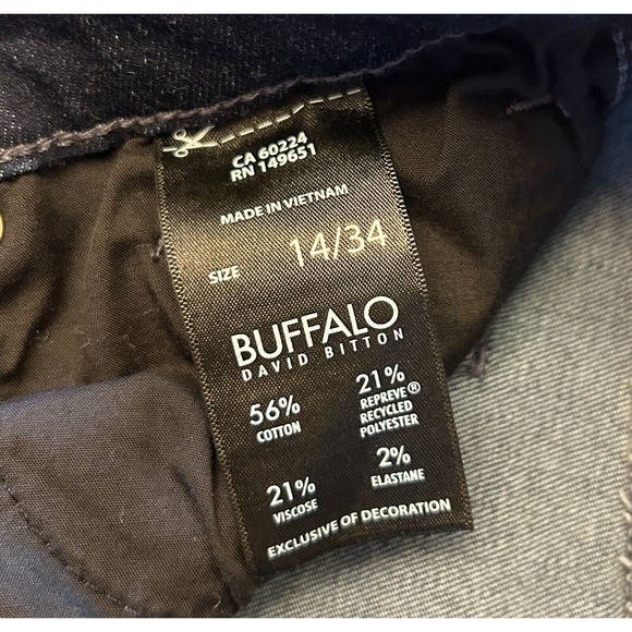 Buffalo David Bitton Women's ALYSSA High Rise Jeans 14/24 Str. Leg Stretch - Picture 10 of 10
